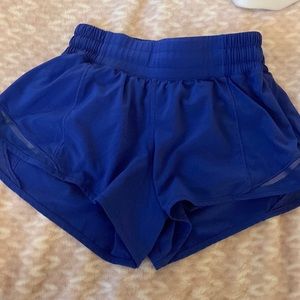 Lululemon blue Hotty hot shorts